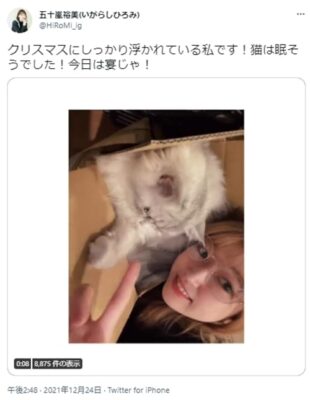 五十嵐裕美と猫