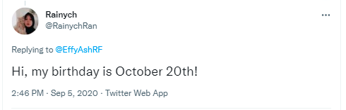 Rainych 誕生日