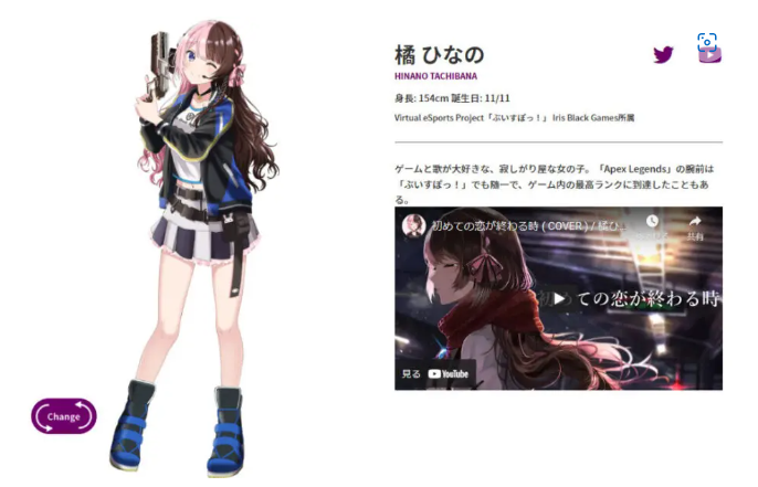 橘ひなののプロフィール