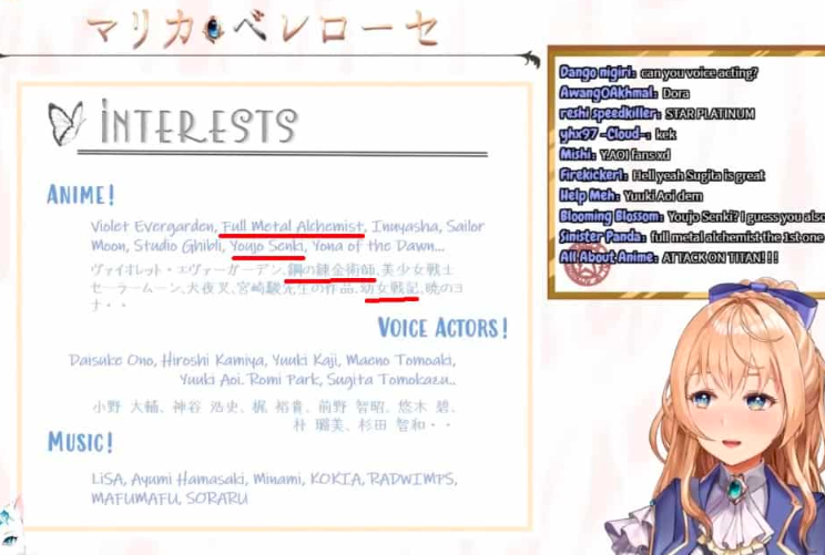 マリカ・ベローゼ アニメ