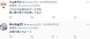 ちょめす,「寧々丸」,ツイッター,やり取り