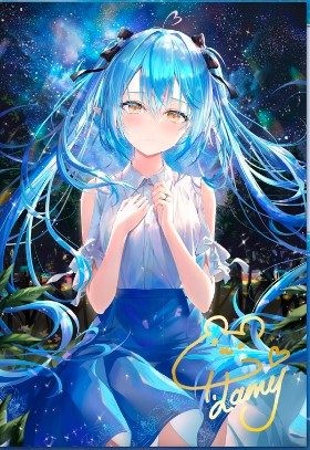 雪花ラミィ ポストカード