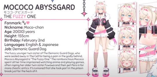 Mococo Abyssgard 言語